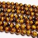 Tiger eyes 10 mm round A quality 38 beads - 1 full strand