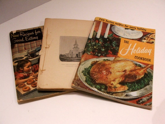 3 vintage 1950s cookbooks by MyGENERATIONVintage on Etsy