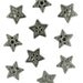 Jesse James Button Embellishments Novelty Buttons Silver Stars