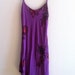 Sale- 90'S BETSEY JOHNSON Dress w/ asymmetrical hem- Sz. Large, Purple, Floral