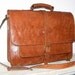Caramel-Brown Leather Messenger - Satchel - Backpack - Laptop Bag, Samuel XXL, fits a 17" / 18" laptop