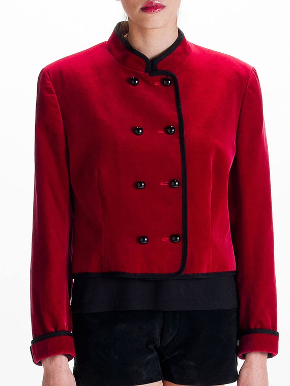 vintage velvet jacket womens