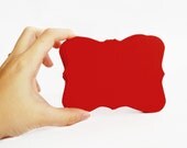12 Red Bracket cards (4.5 x 3.5 inches) Textured Cardstock, Red or Choose your Color A182 Il_170x135