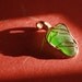 Yummy Bright Green Sea Glass - Copper Wire-Wrapped Pendant