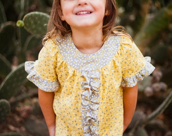 INSTANT DOWNLOAD- Bailey Dress (Sizes 12/18 months to Size 8) PDF Sewing Pattern and Tutorial