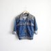 Two-Tone 80s Vintage Denim Jean Utility Jacket men-s women-m