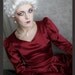 Blood Red Medieval Halloween Costume dress full skirt size M
