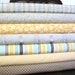 Grey Yellow and Aqua Beach Sailboat Fabric, Seaside by October Afternoon for Riley Blake, Fat Quarter Bundle, 7 Prints Total