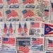 Flags Of Our Fathers 50 Vintage US Postage Stamps Red White and Blue American Flags Stars and Stripes Philately