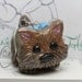 Silky Terrier Dog Puppy Christmas Ornament Polymer clay sculpture