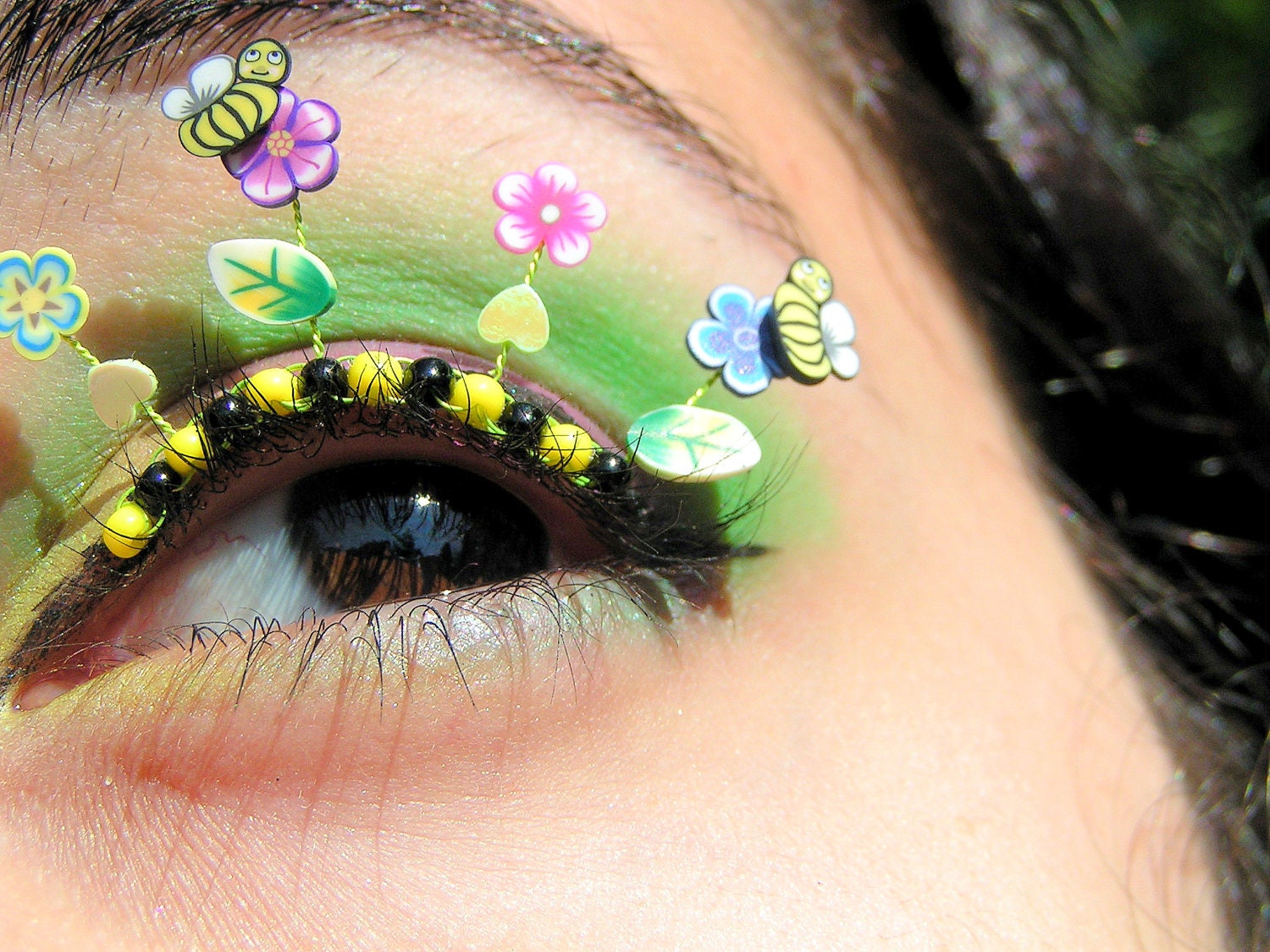 Bumble Bee Garden Eyelash Jewelry false eyelashes with