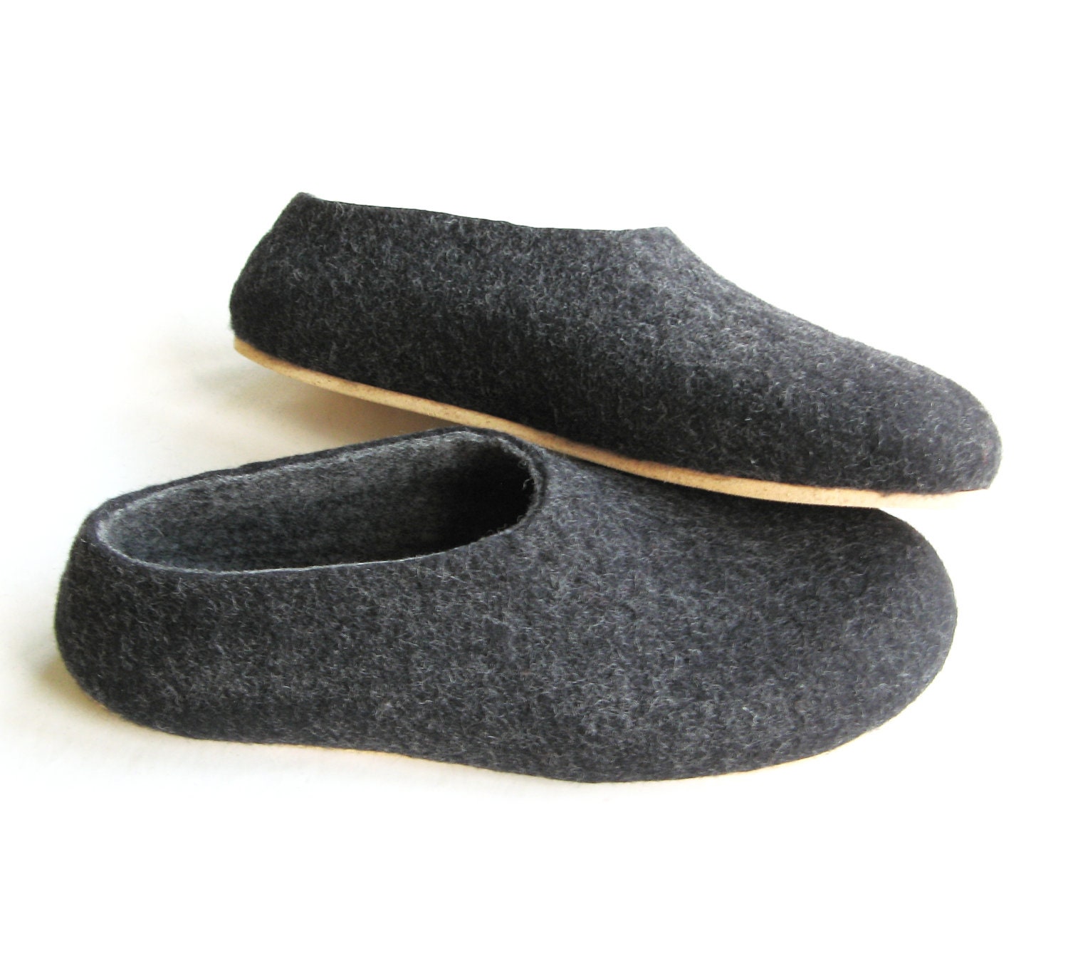 Download Boiled Wool Shoes Mens Felted Slippers House Shoes For Men