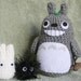 Crochet My Neighbor Totoro Set (Totoro, Small White Totoro and Soot Sprite)