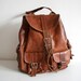 Rustic Leather Backpack