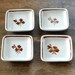 Set of 4 Antique Tea Leaf Ironstone Butter Pats - GOOD Condition - Alfred Meakin, England