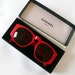 Authentic Early 90's Red CHANEL sun glasses 0004 40