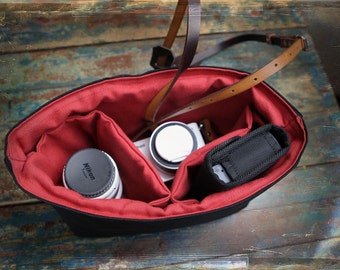 NEW Camera Bag Inserts - Purse Handbag dividers - Removable Insert