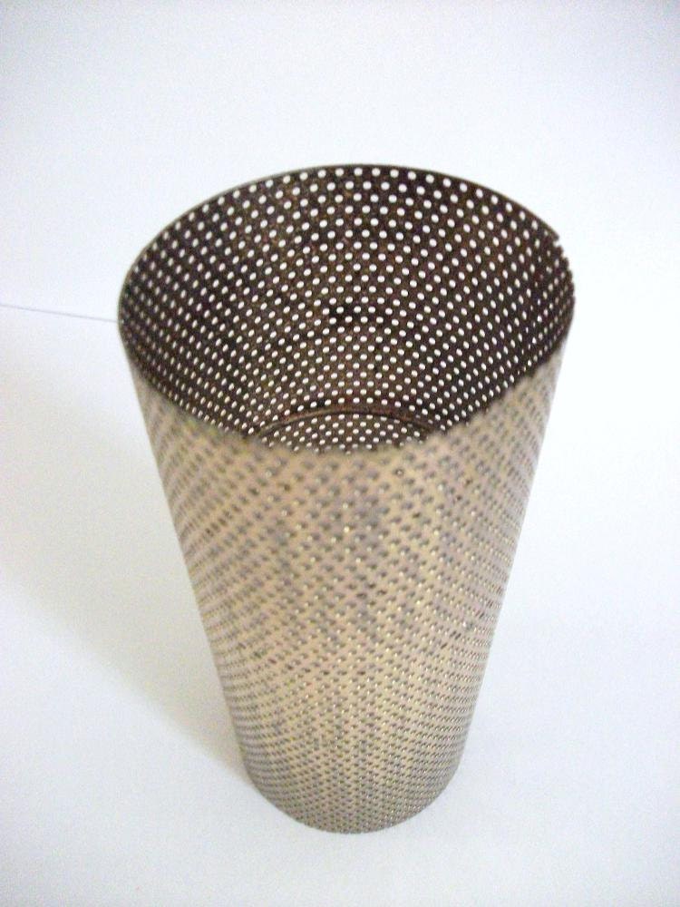 Vintage Perforated Metal Cylinder Lampshade by RicsRelics on Etsy