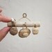 Miniature Elfs wall hanger with a bird , rustic home decor
