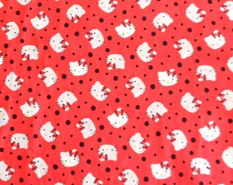 Hello Kitty Fabric , Cotton Fabric , Springs