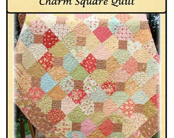 PDF Quilt Pattern Tangled Trellis Charm Square Quilt