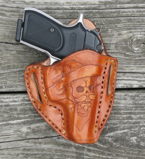 Leather Pancake Holster w/ Custom Tooling