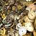 Steampunk watch parts, watch movements, gears, over 2 ounces, 60 grams