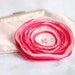 Fabric Brooch, Fabric flower, Bright Pink Pale Pink Rose Fabric Flower Brooch, Flower hair clip