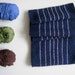 Nautical Handwoven Scarf, Navy Blue Scarf Mens, Winter Accessory