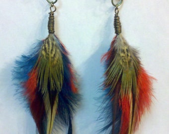 Feather earrings | Etsy