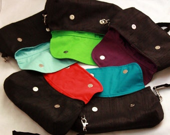 Custom Silk Dupioni Clutch - You Choose the Lining Color