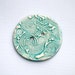 Japanese Koi Carp button turquoise blue GoldFish button Traditional Tattoo art button