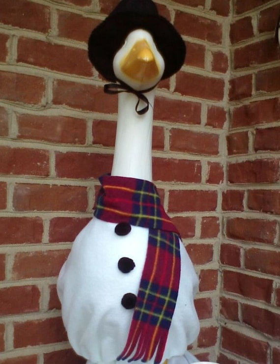Snowman Goose Clothinggoose outfit Black Felt Top HatFleece
