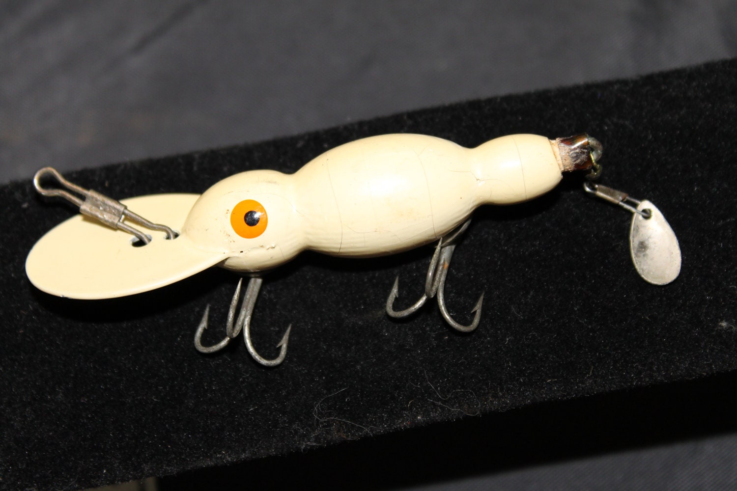 Vintage Bomber Water Dog Wooden Fishing Lure