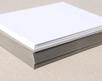 Blank Stationery Set with Grey Envelopes - Set of 20 Flat A2 Size Cards