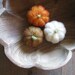 Felted wool pumpkins for Halloween and Harvest, set of 3, for Waldorf children or natural Thanksgiving home decor
