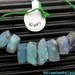 LABRADORITE. Natural Rough Pendant / Focal Beads. 70.10 cts. 7x17 mm (LAB181)