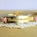 Friendship bracelet 14k plated gold braided silk-believe in yourself