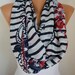 Infinity Scarf Shawl Circle Scarf Loop Scarf Summer Scarf Gift -fatwoman