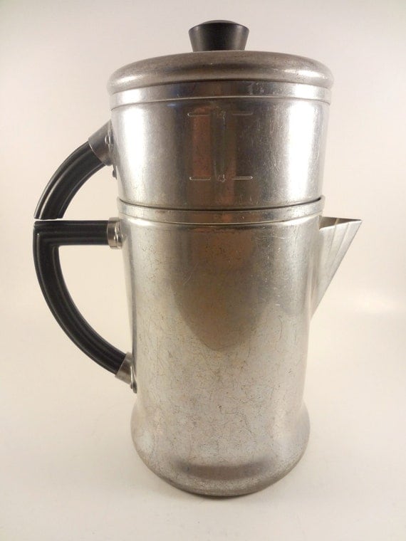 Vintage 1950s Wear Ever Percolator Coffee Pot Aluminum 3467