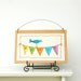 strung garland room decor with joy word, hearts, colorful illustration, bluebird,READY TO SHIP by mamableudesigns