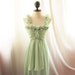 Mermaid Tears Vineyard Medieval Mint Green Dress Minty Marie Antoinette Alice in Wonderland Bohemian Ethereal Jane Austen Dress Gown