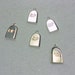 Halloween Charms RIP Headstone Charms Silver Plated Lot of 5
