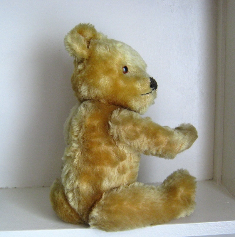 vintage mohair teddy bear