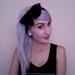 BLACK LACE bow turban headband head wrap
