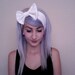 LANA DEL REY inspired white eyelet lace bow turban headband head wrap