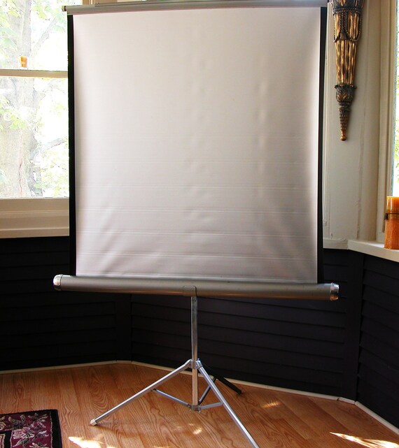 Vintage Movie Projector Silver Screen