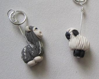 4 Fiber Producing Animal Stitch Markers: 4 Knitting Stitch Markers That Make It All Possible