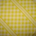 Cheerful sunny yellow gingham twin flat and fitted sheet 100% soft cotton Wabasso