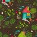 1 Yard Fabric - Anthology Fabrics - The Woodlands collection by Khristian A Howell - Woodlands in Chocolate (PR-325)